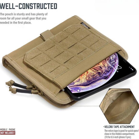 Tactical Folding Admin Pouch, Molle Tool Bag of Laser-Cut Design, Medical Bag - Picture 4 of 6